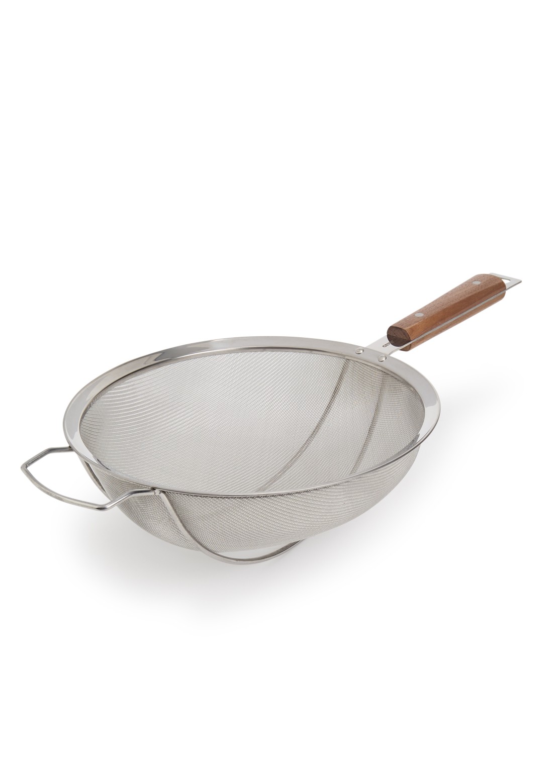 GEFU Passo Middel zeef 20 cm - voorkant zilver
