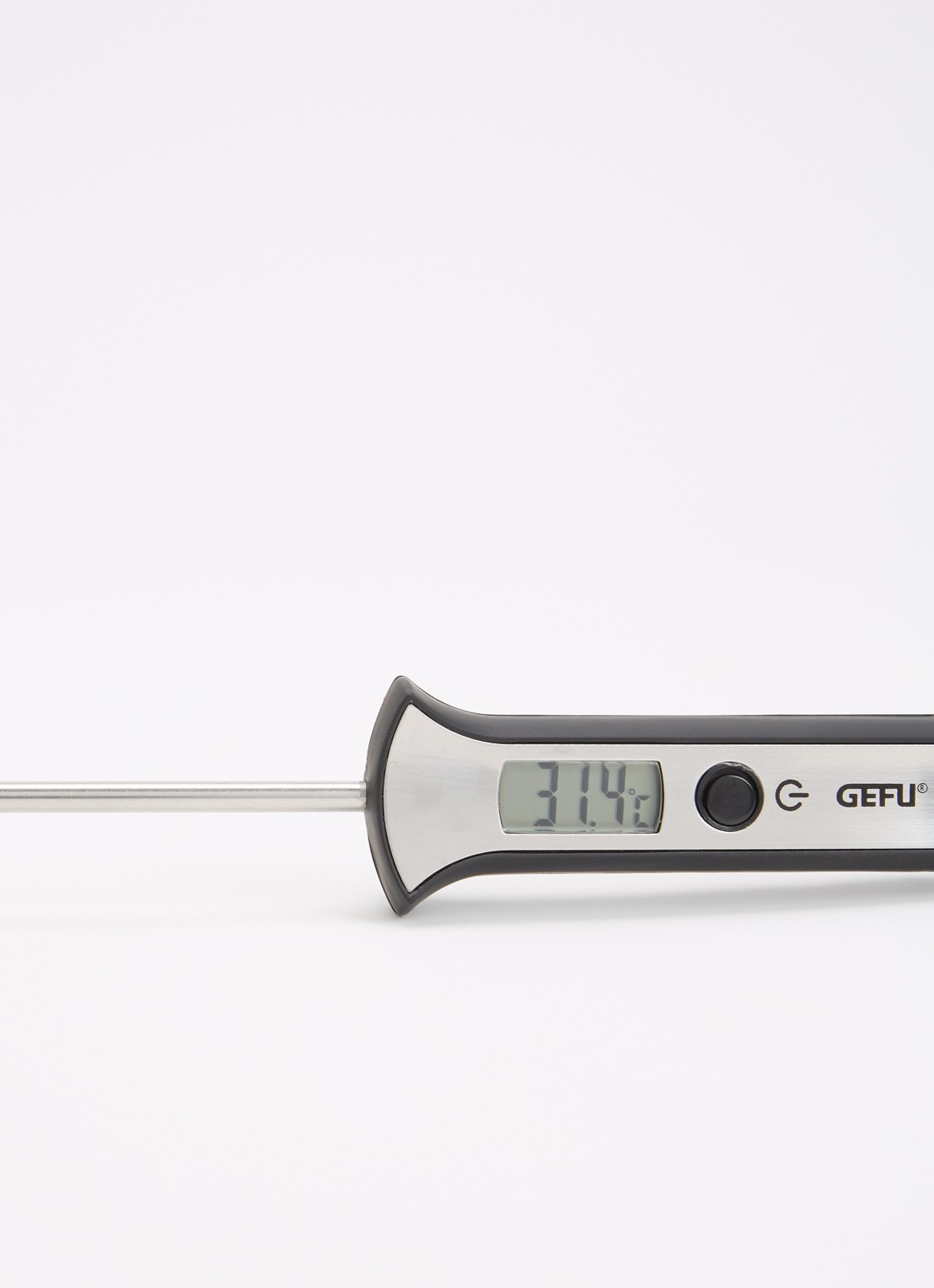 GEFU Scala digitale thermometer  - voorkant 2 zilver