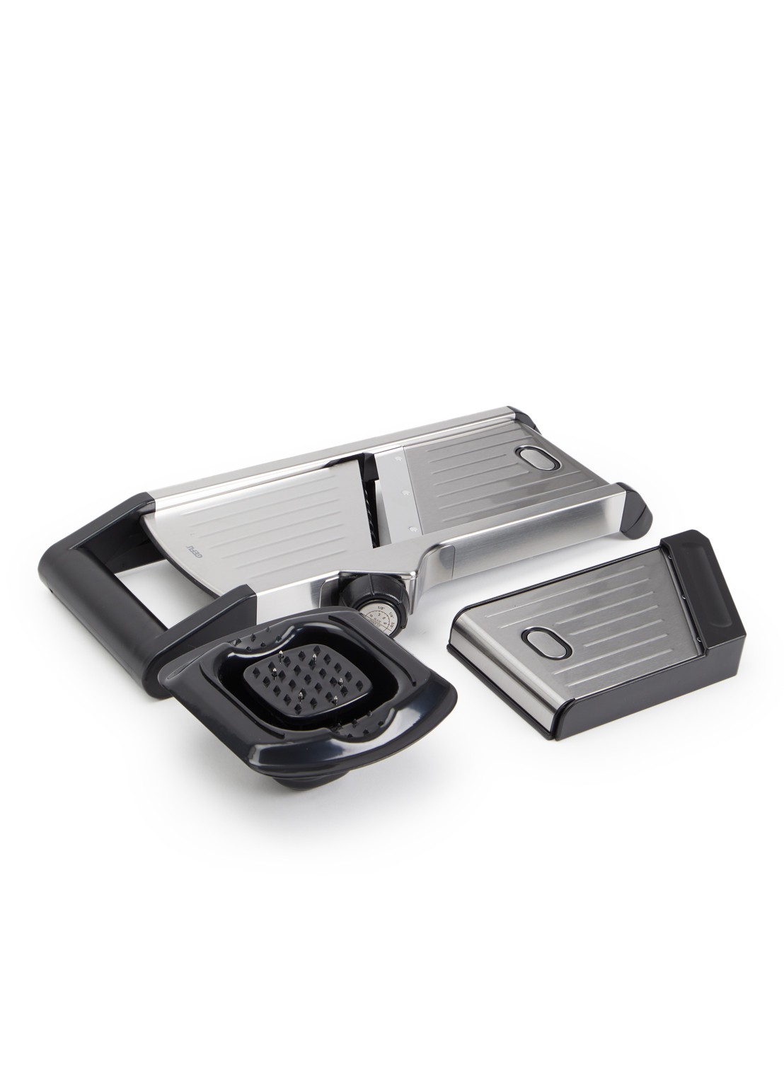 GEFU Welo mandoline 39 cm - voorkant zilver