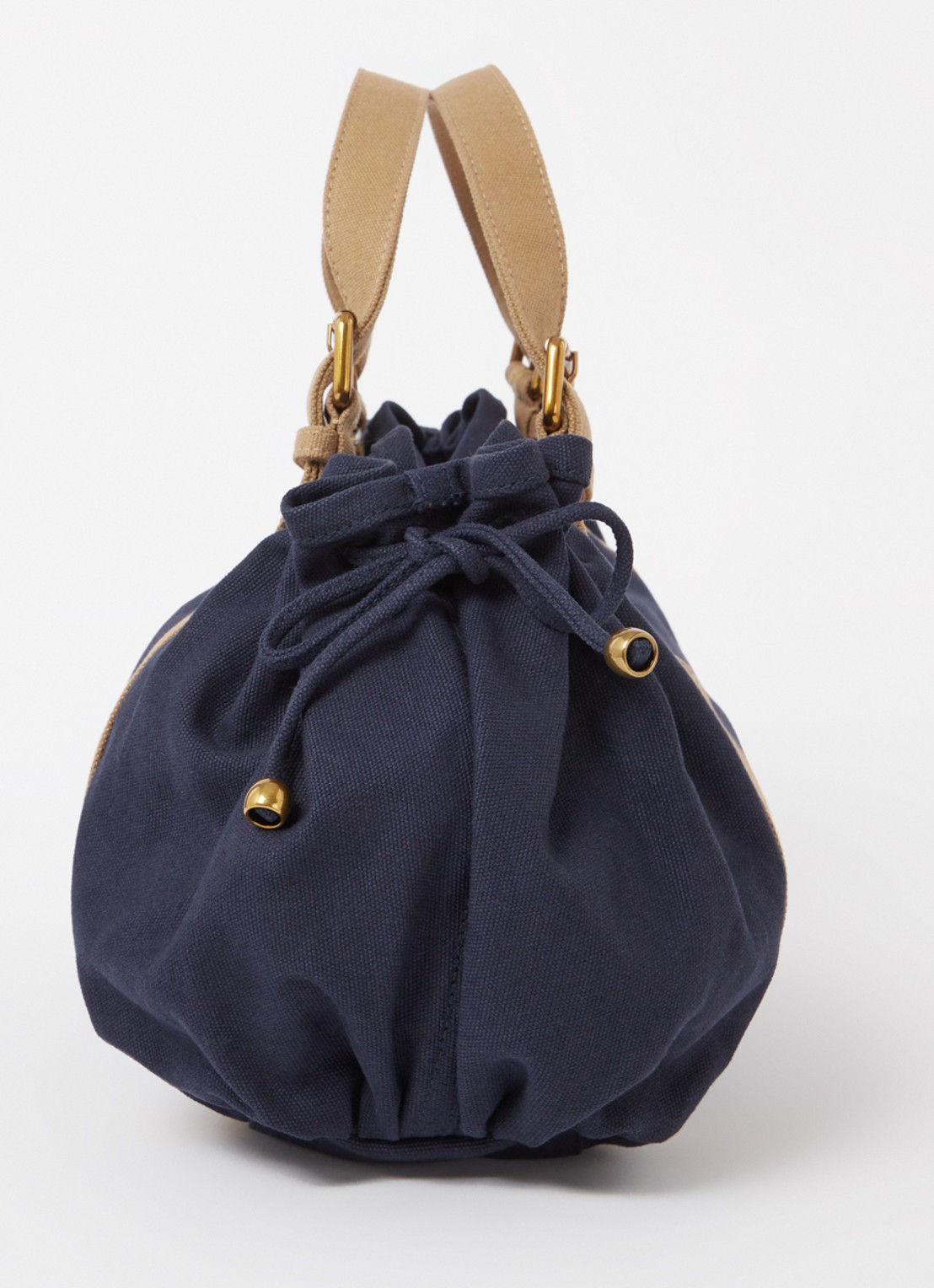 Gerard Darel 24H handtas van canvas - detail 3 donkerblauw