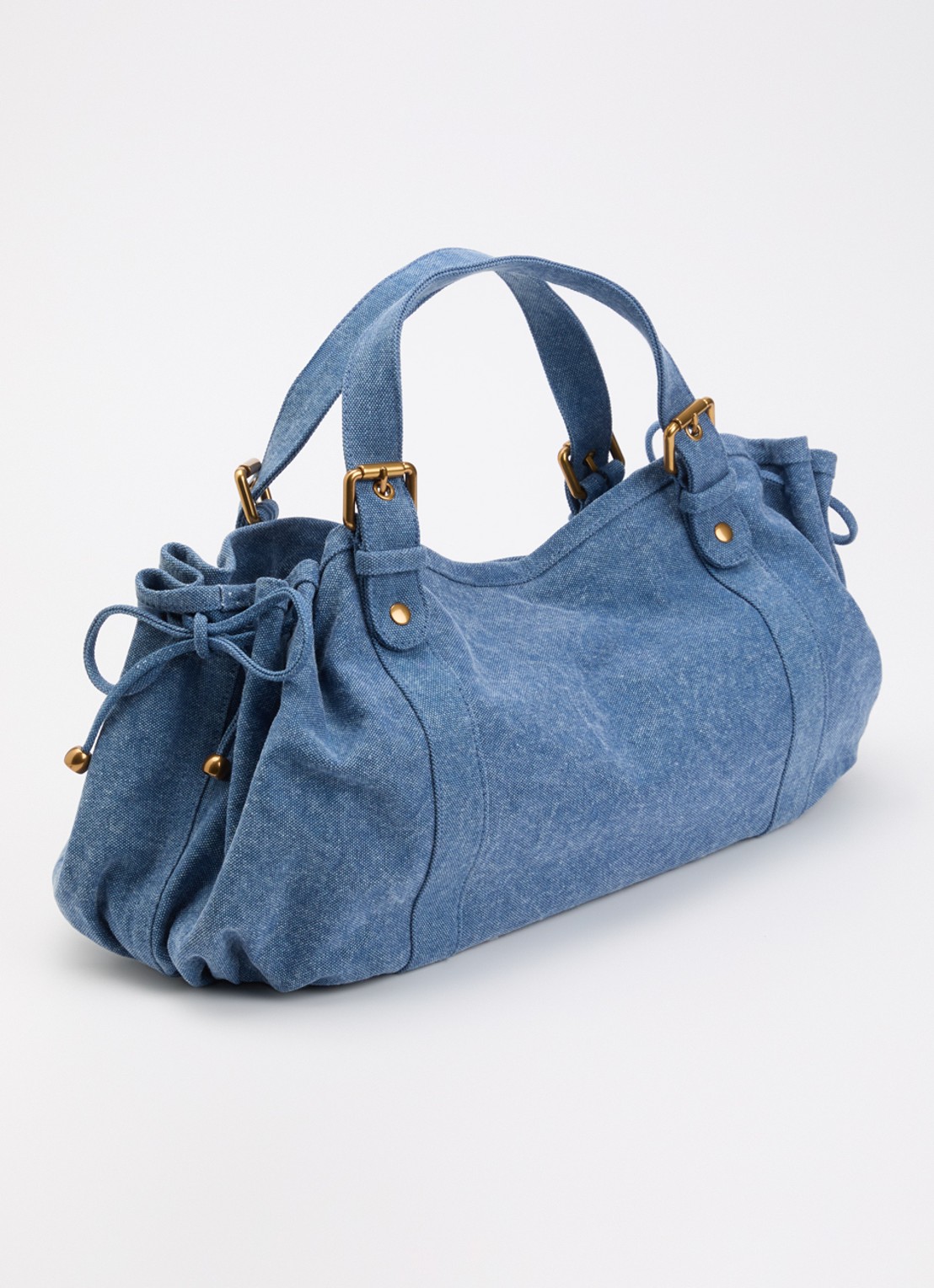 Gerard Darel 24H handtas van denim - achterkant 5 denim