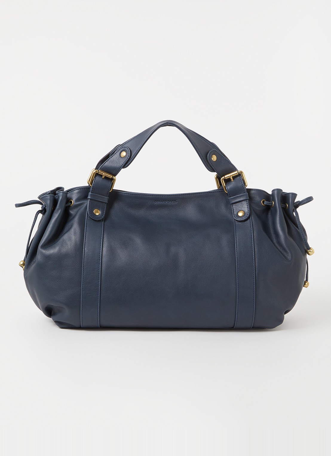 Gerard Darel 24H handtas van kalfsleer - voorkant 3 donkerblauw