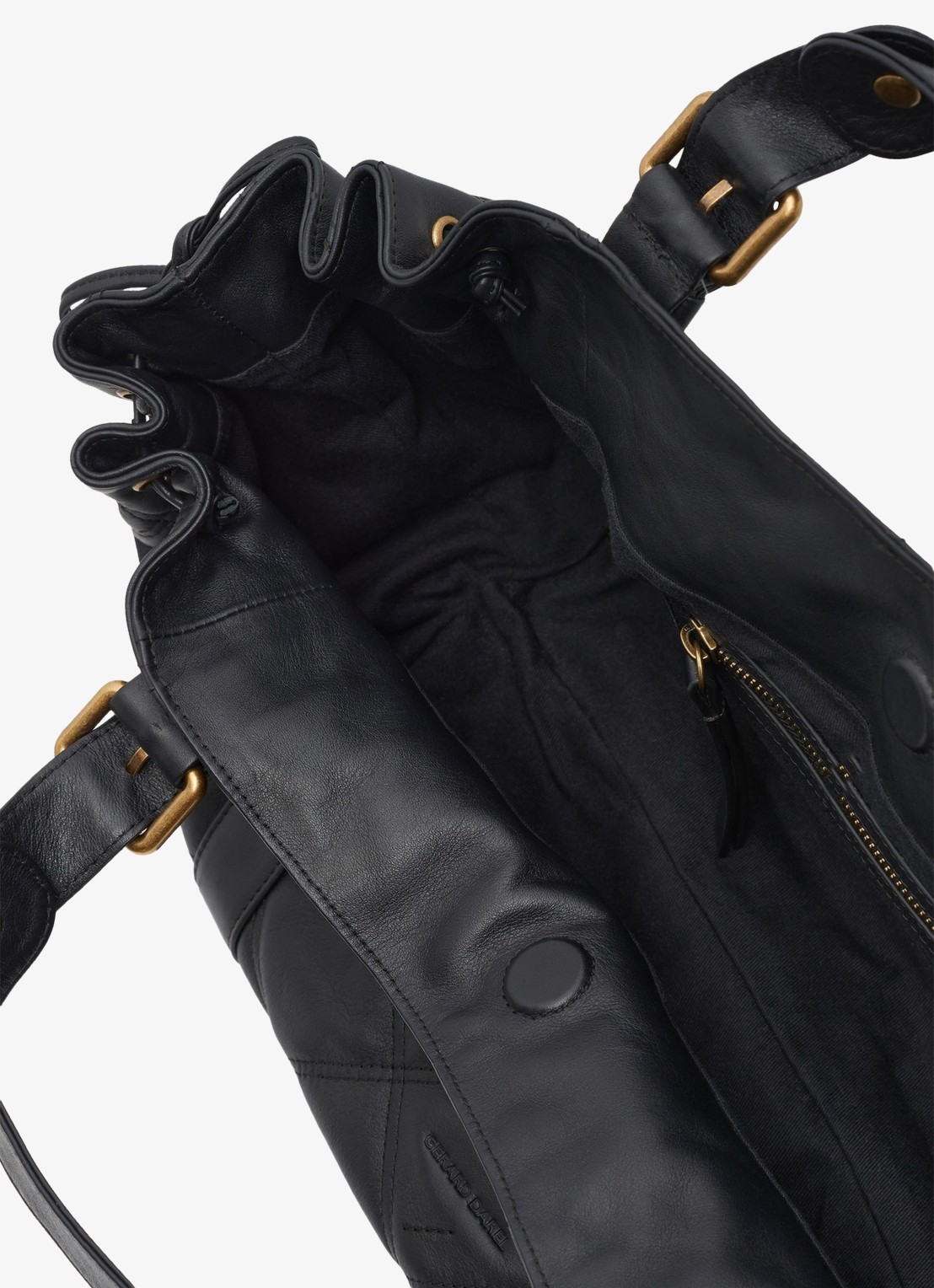 Gerard Darel 24H handtas van quilted leer - detail 3 zwart