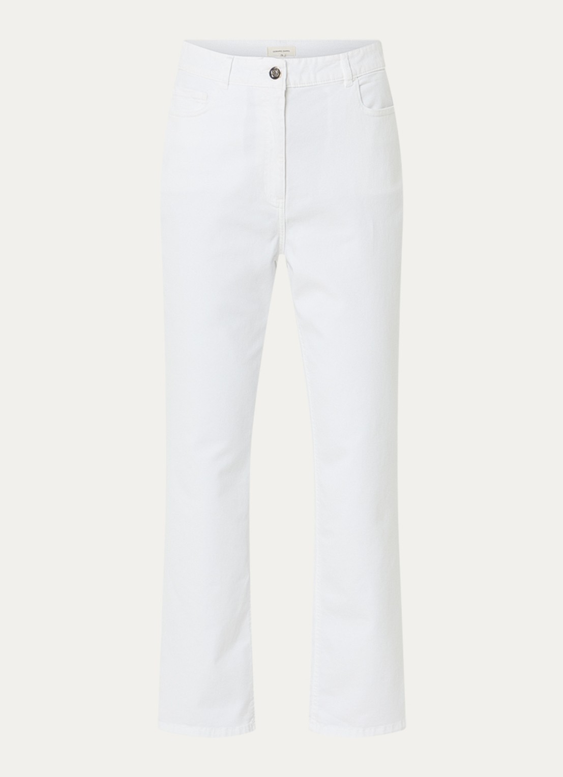 Gerard Darel Adela high waist straight leg jeans met gekleurde wassing - voorkant 2 wit