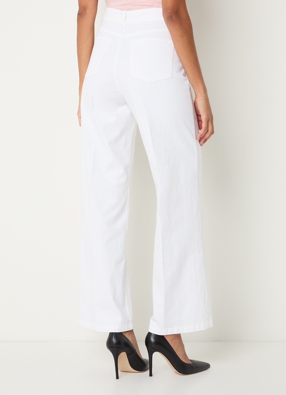 Gerard Darel Aelina high waist loose fit jeans met gekleurde wassing - achterkant 5 wit