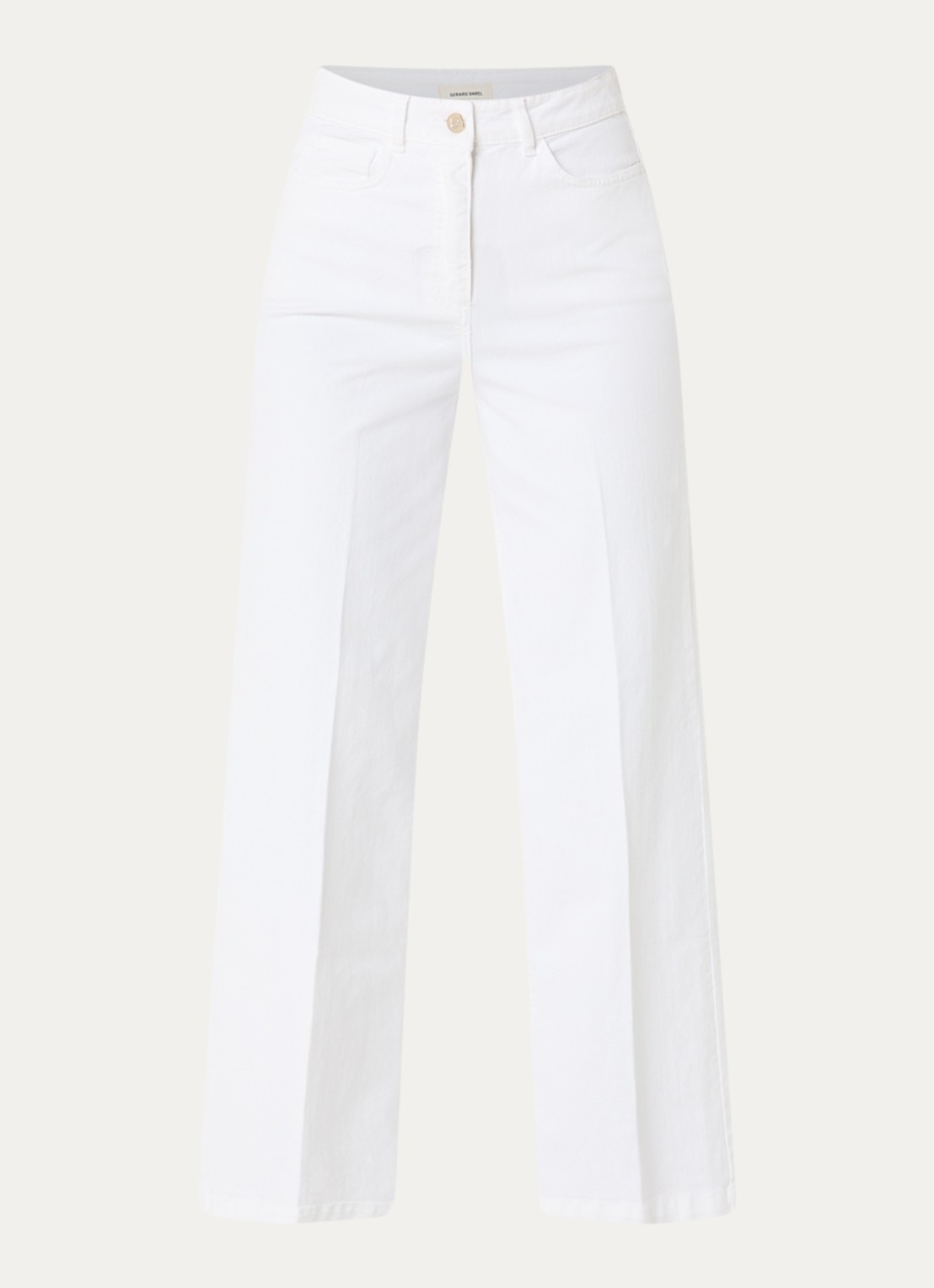 Gerard Darel Aelina high waist loose fit jeans met gekleurde wassing - voorkant 3 wit