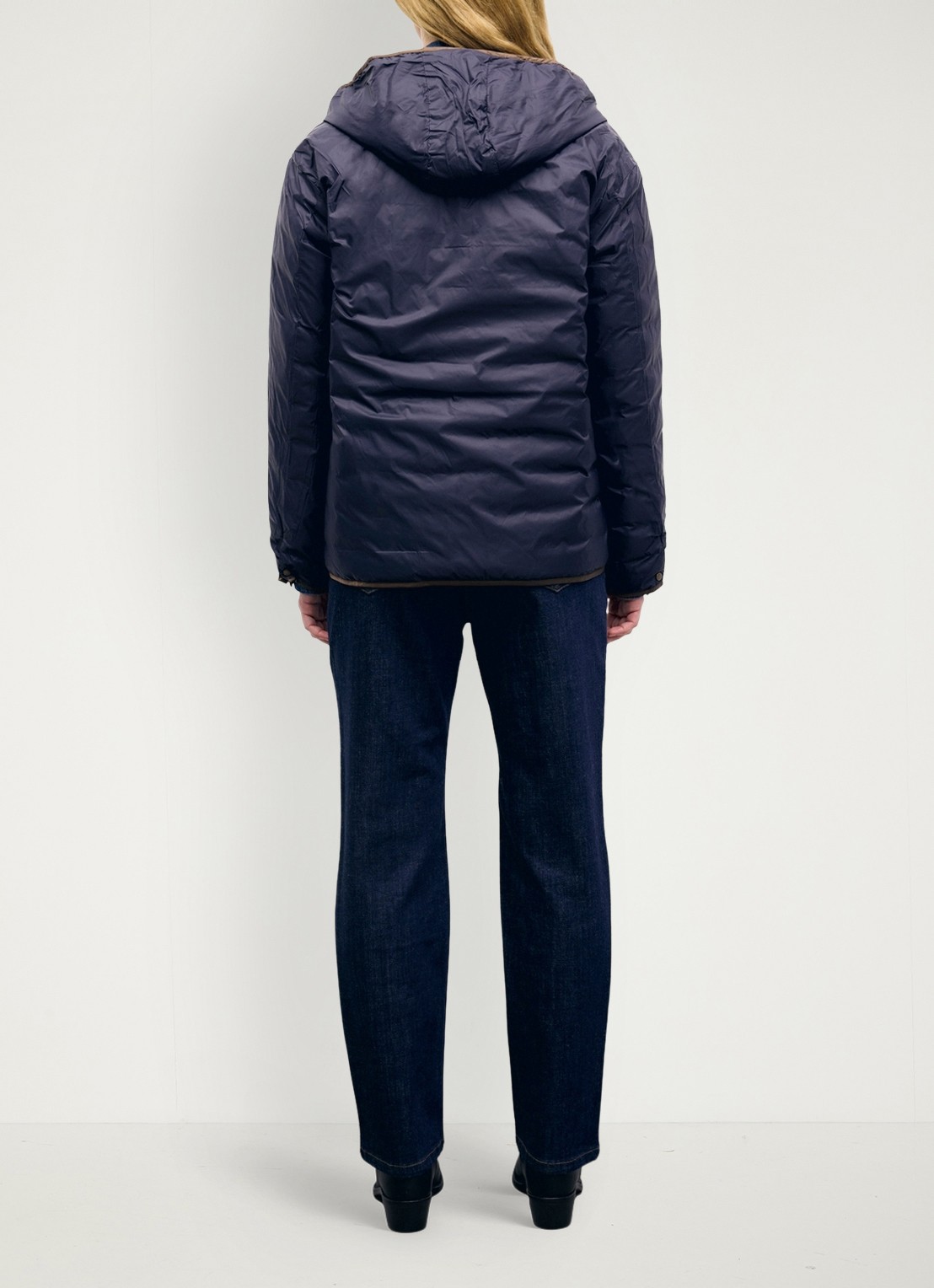 Gerard Darel Afra reversible gewatteerd jack met capuchon - achterkant 5 bruin
