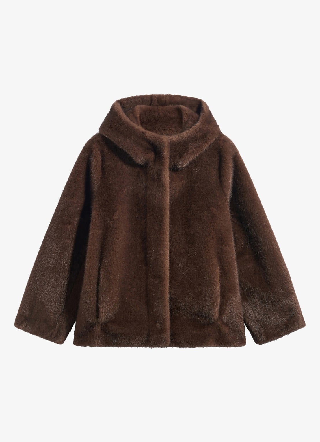 Gerard Darel Agate jas van imitatiebont - voorkant 4 naturel