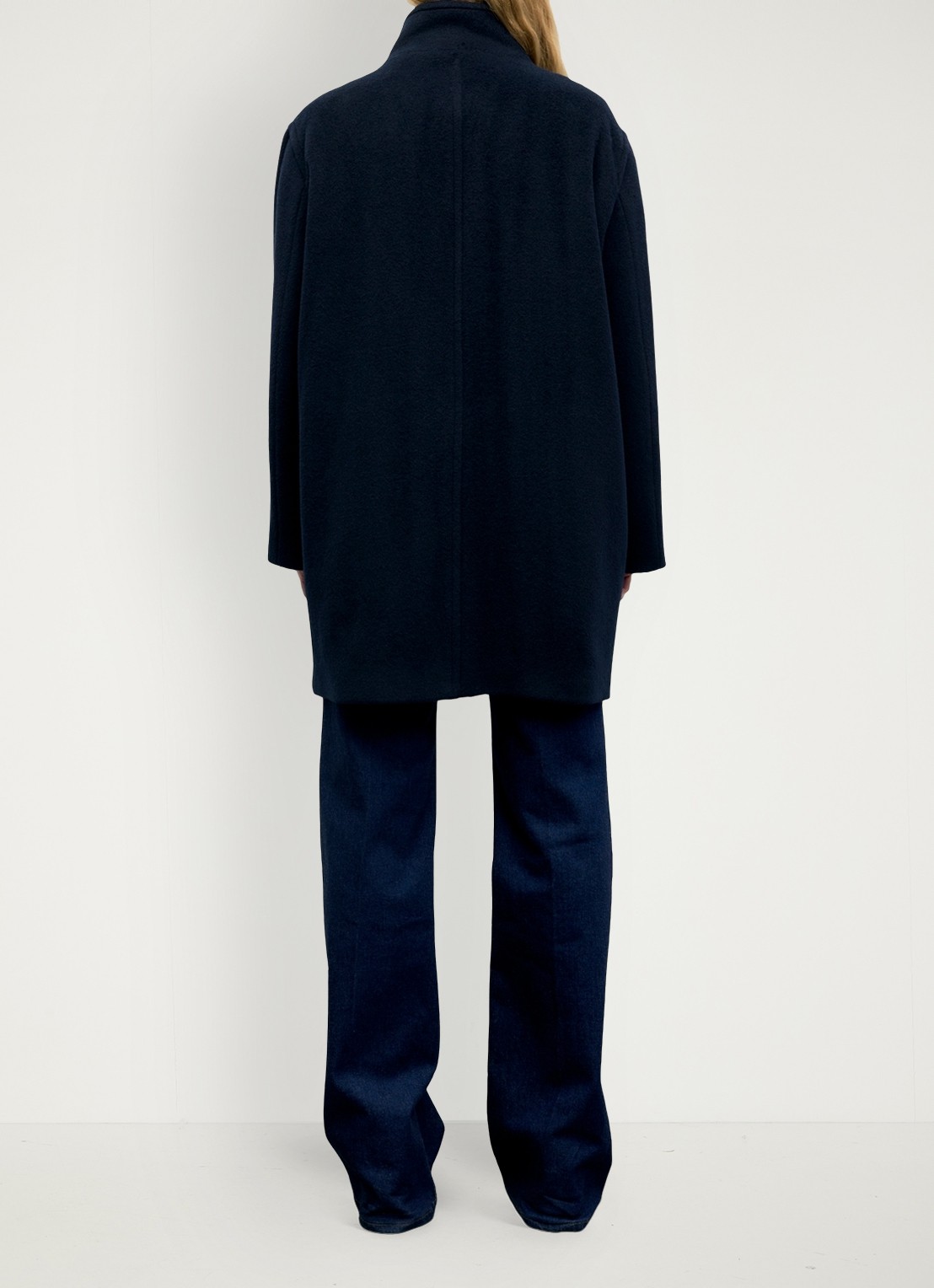 Gerard Darel Aira mantel van scheerwol - achterkant 5 blauw
