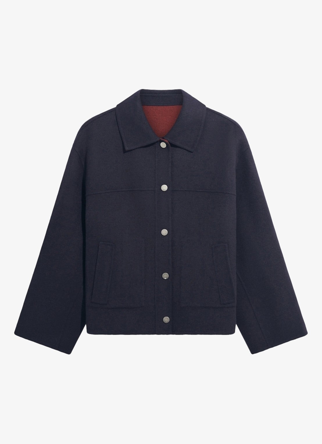Gerard Darel Alda reversible jack van wol - voorkant 3 blauw