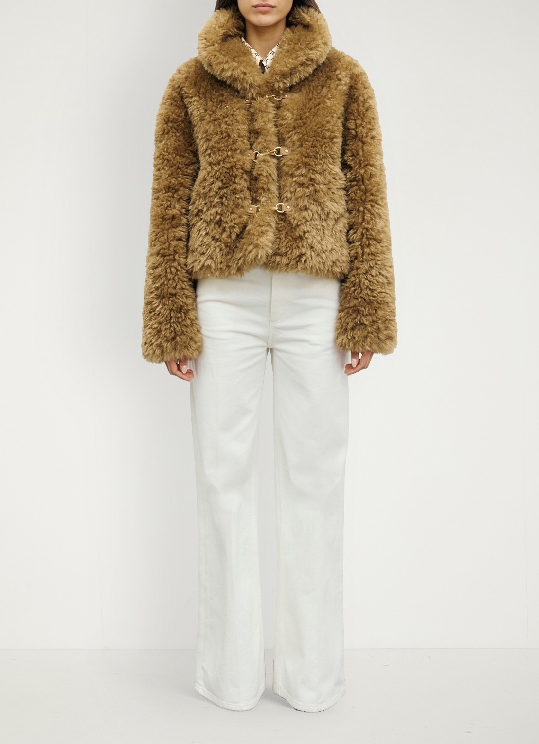 Gerard Darel Aliza jack  van imitatiebont  - voorkant 4 bruin
