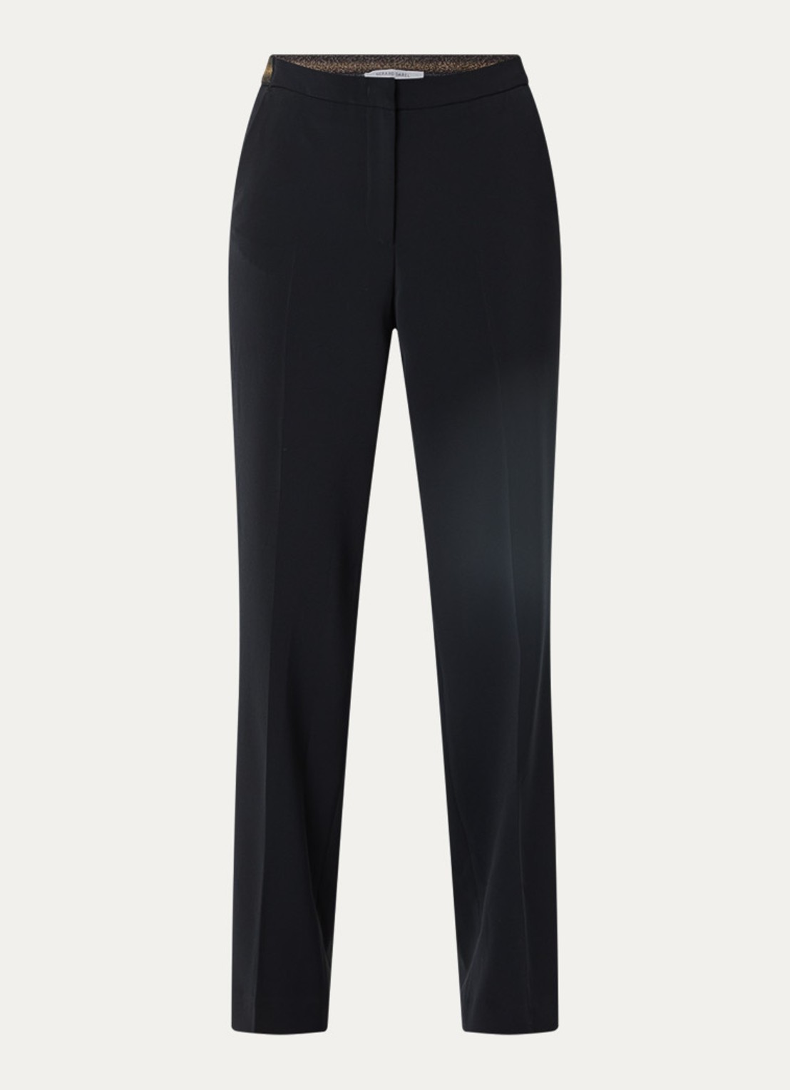 Gerard Darel Alycia high waist straight fit pantalon met steekzakken - voorkant 7 donkerblauw