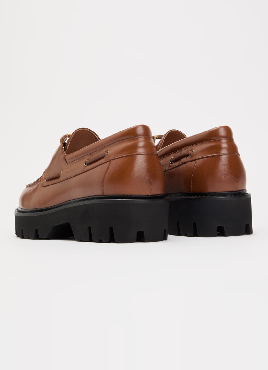 Gerard Darel Amany bootschoen van leer - achterkant cognac