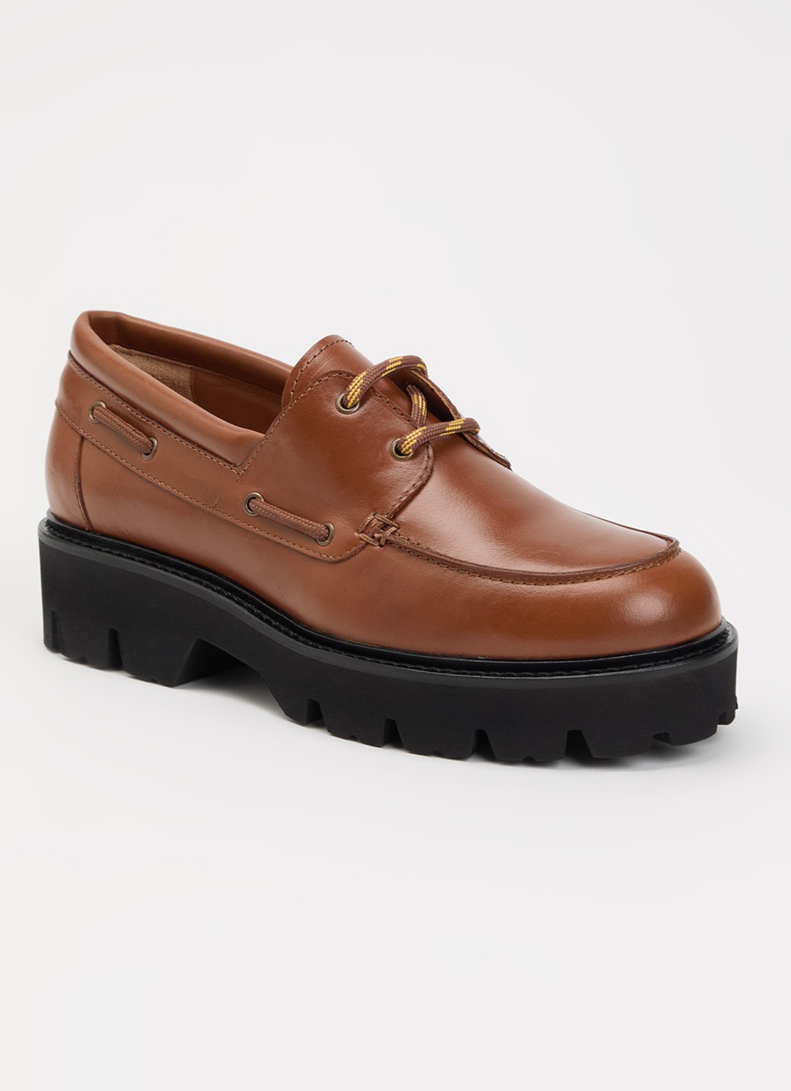 Gerard Darel Amany bootschoen van leer - voorkant 2 cognac