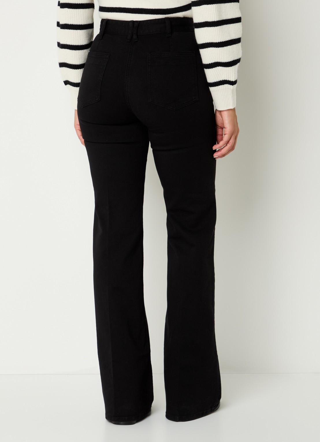 Gerard Darel Anna high waist loose fit jeans met stretch - achterkant 3 zwart