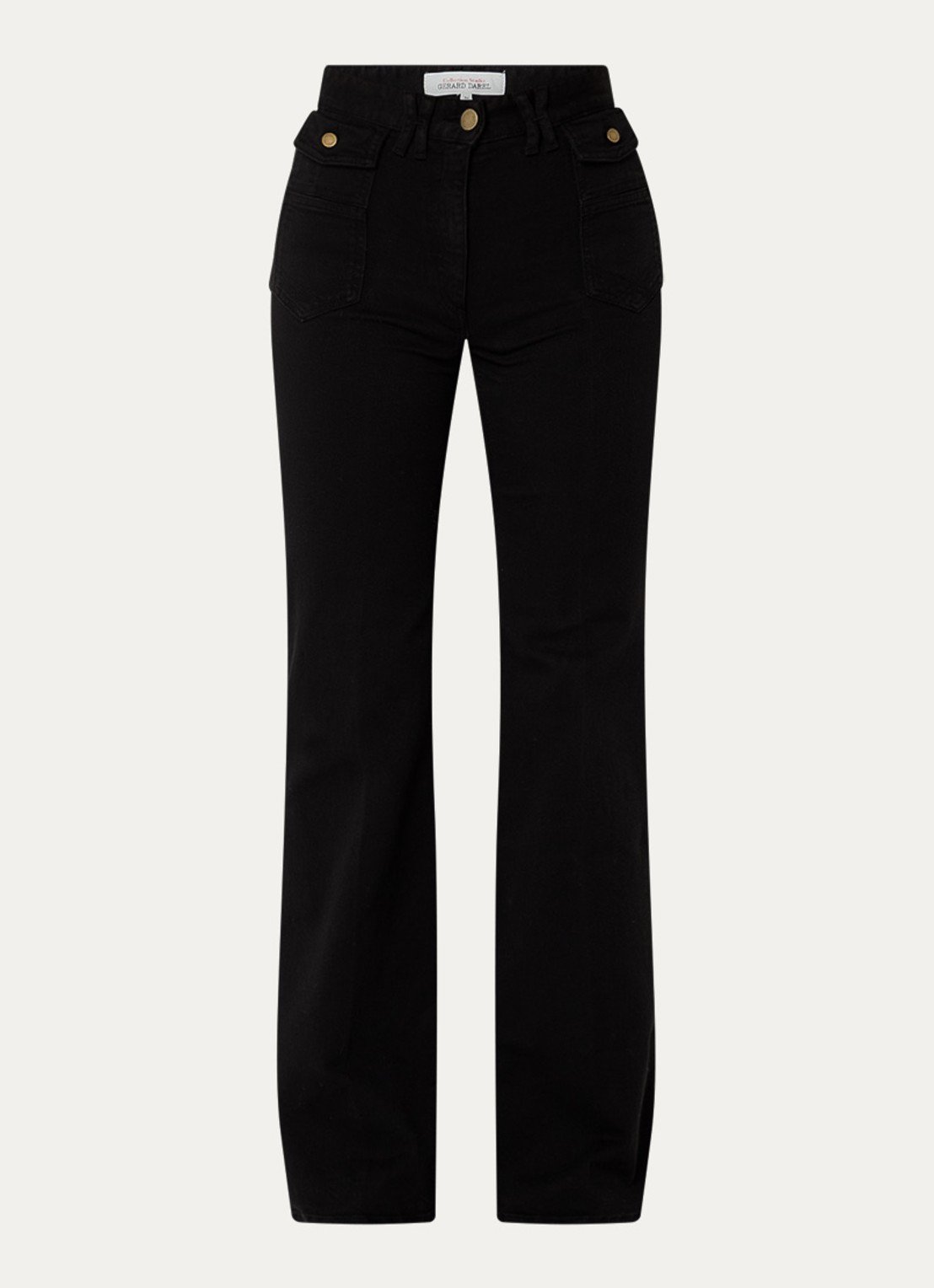 Gerard Darel Anna high waist loose fit jeans met stretch - voorkant zwart