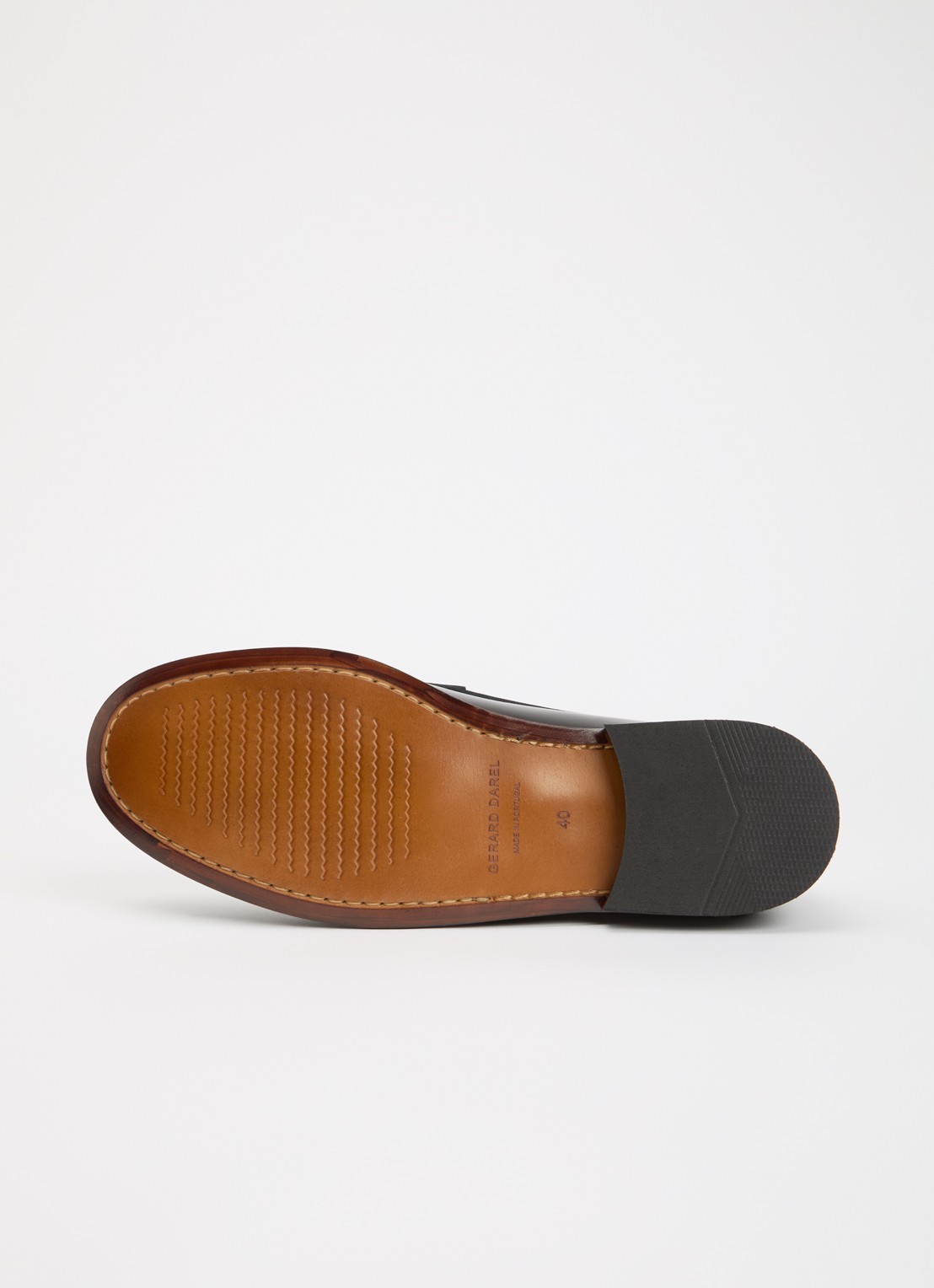 Gerard Darel Augustine loafer van leer - detail 5 zwart