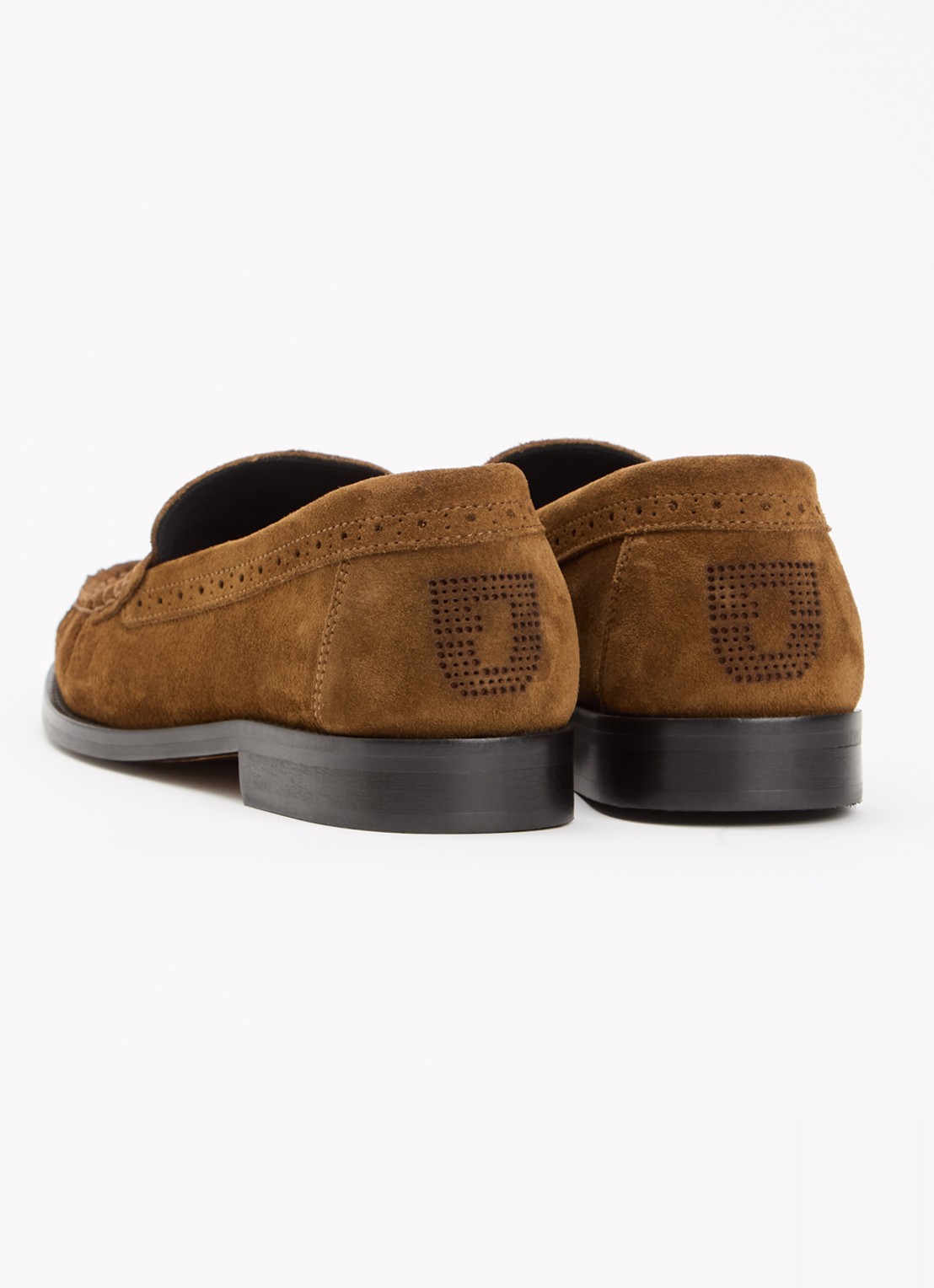 Gerard Darel Augustine loafer van suède - achterkant 5 hazelnootbruin