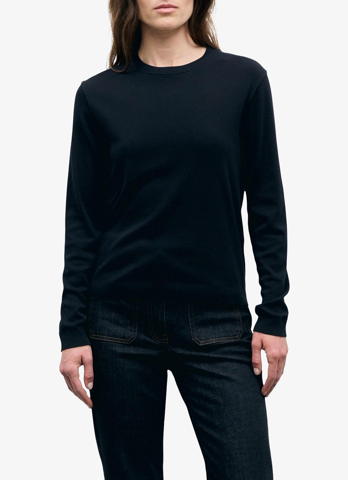 Gerard Darel Bara longsleeve met logoborduring - detail 4 zwart