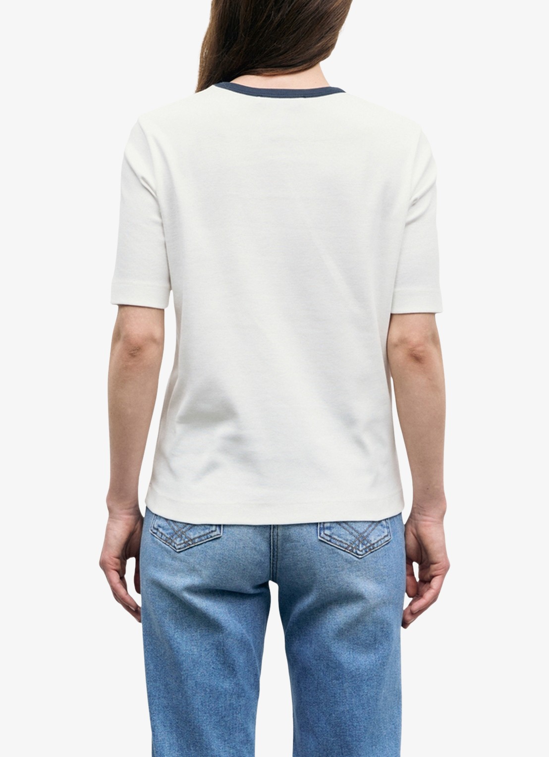 Gerard Darel Bess T-shirt met borduring - achterkant 6 wit