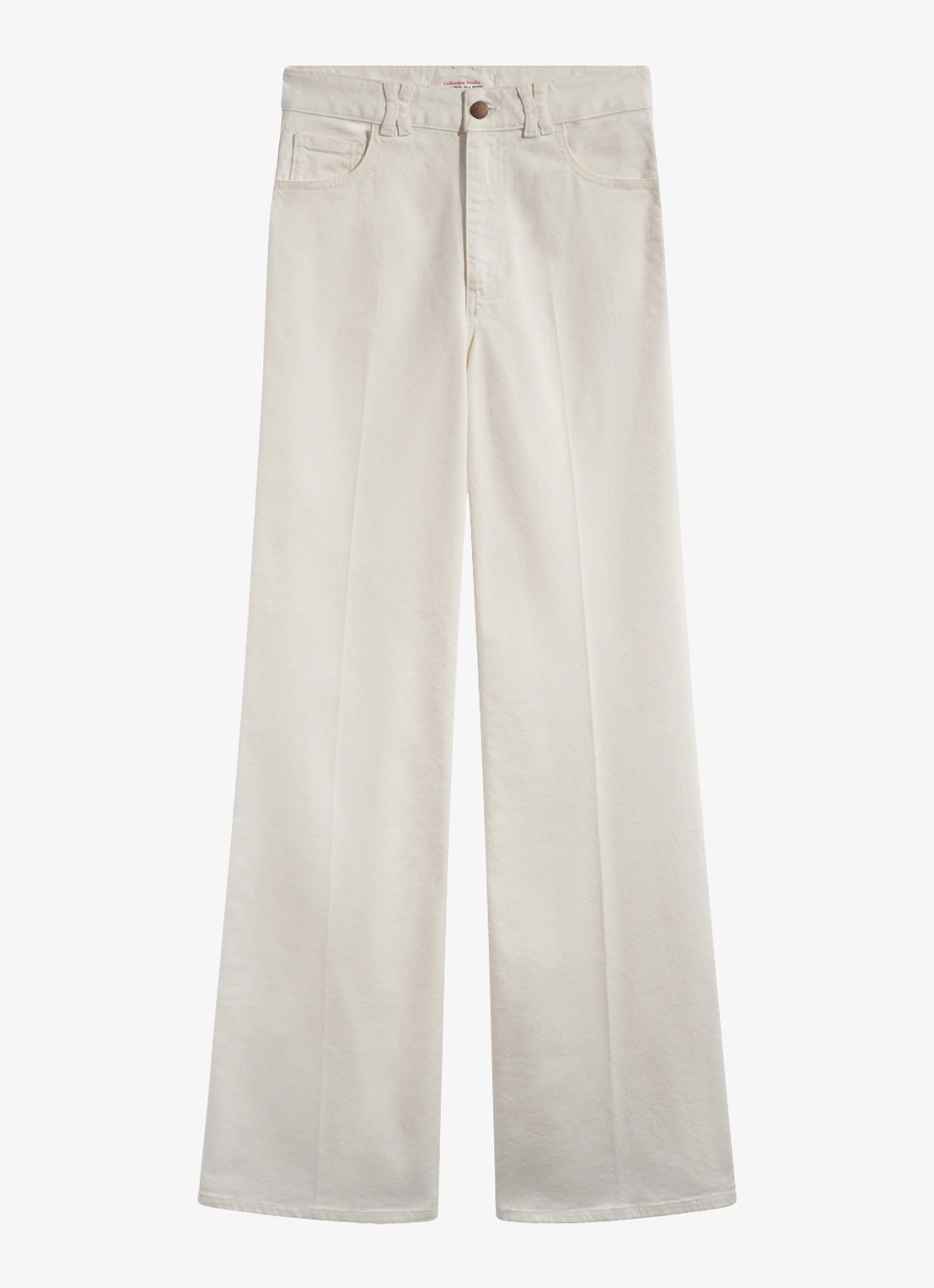 Gerard Darel Bianca high waist flared fit jeans met gekleurde wassing - voorkant wit
