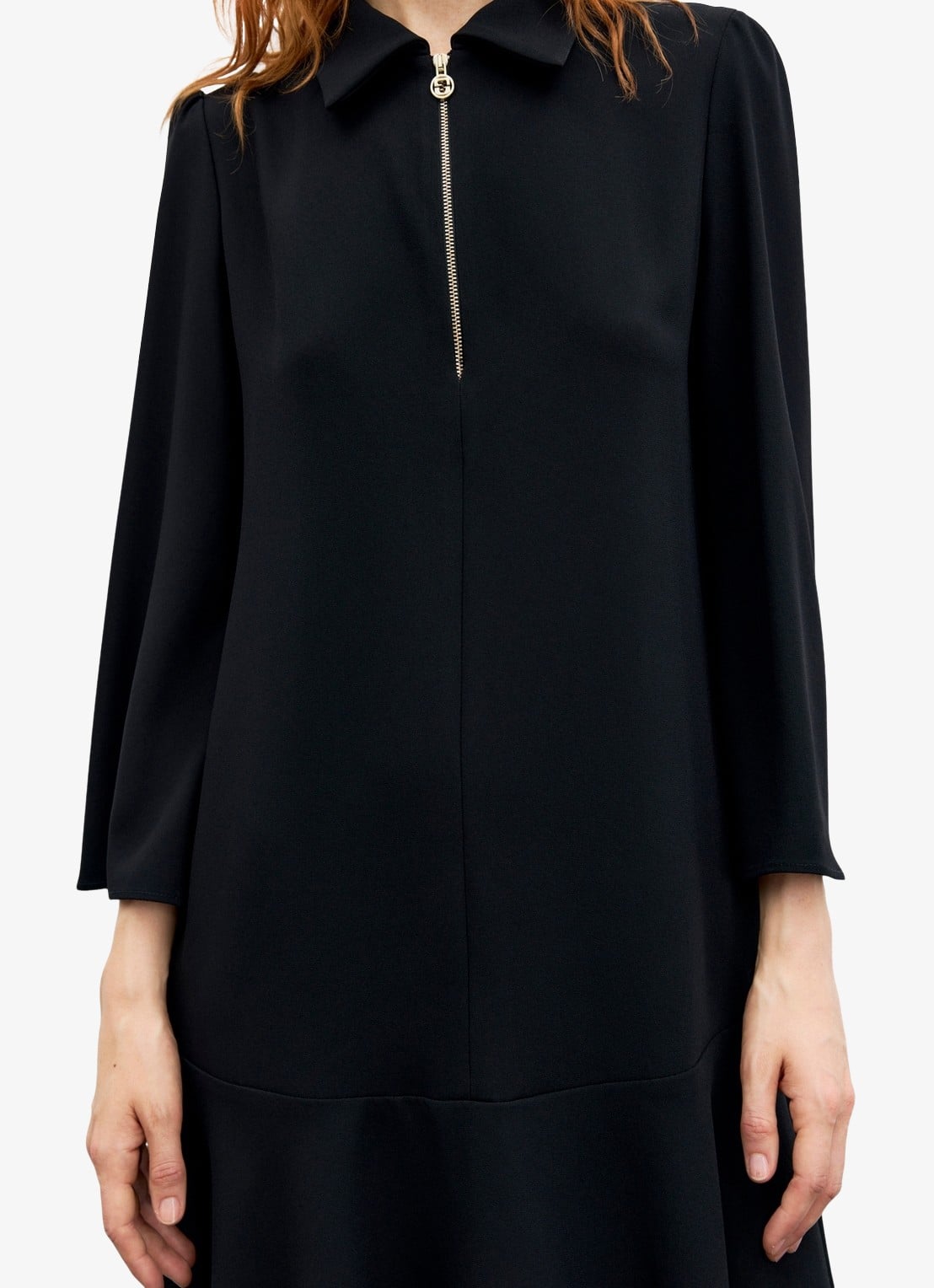 Gerard Darel Carla mini jurk met plooien - detail 3 zwart