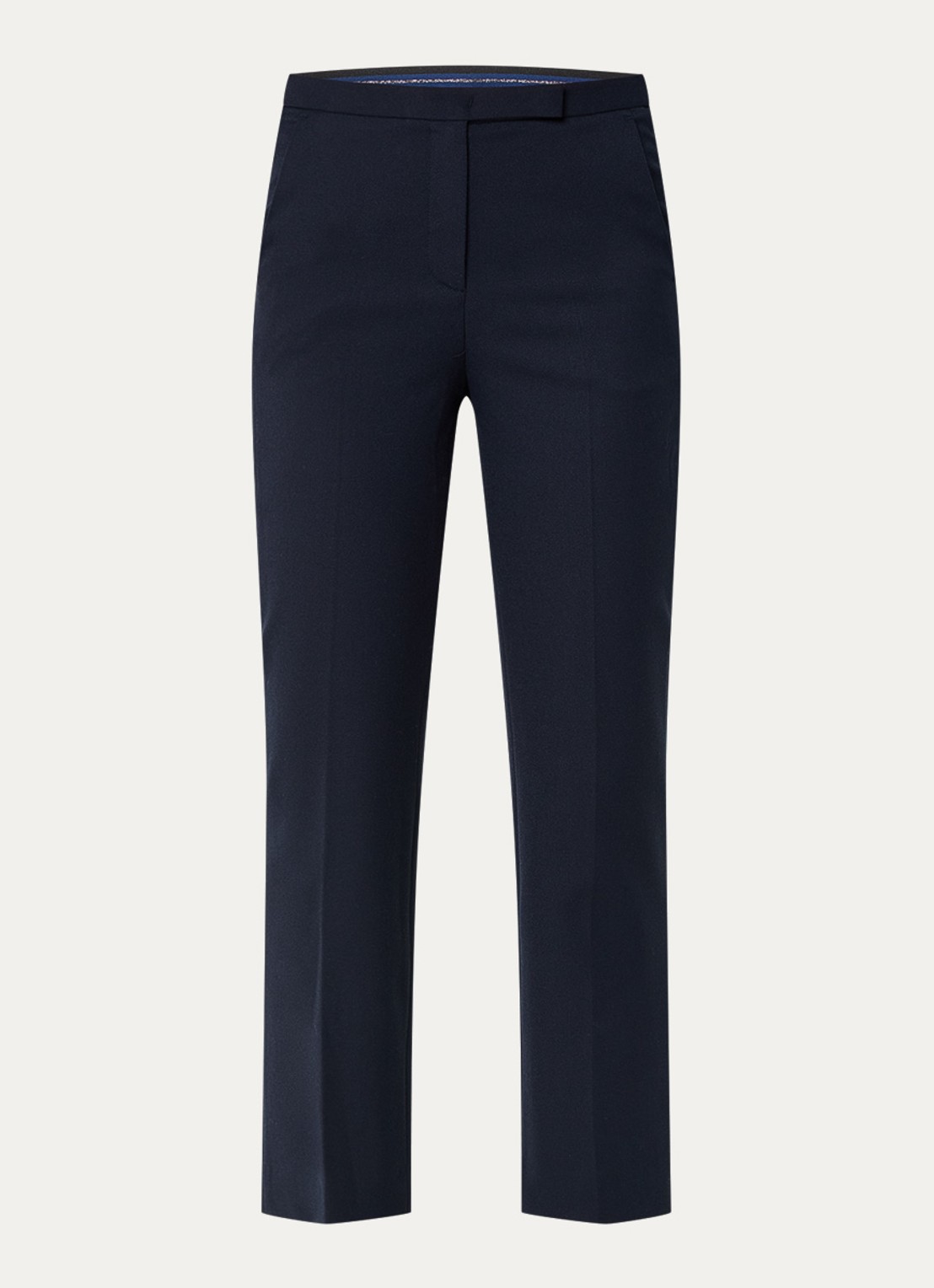 Gerard Darel Celia high waist slim fit cropped pantalon met steekzakken - voorkant 3 donkerblauw