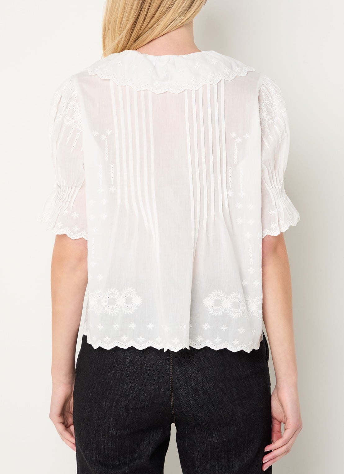 Gerard Darel Ceylia tuniek met broderie - achterkant wit