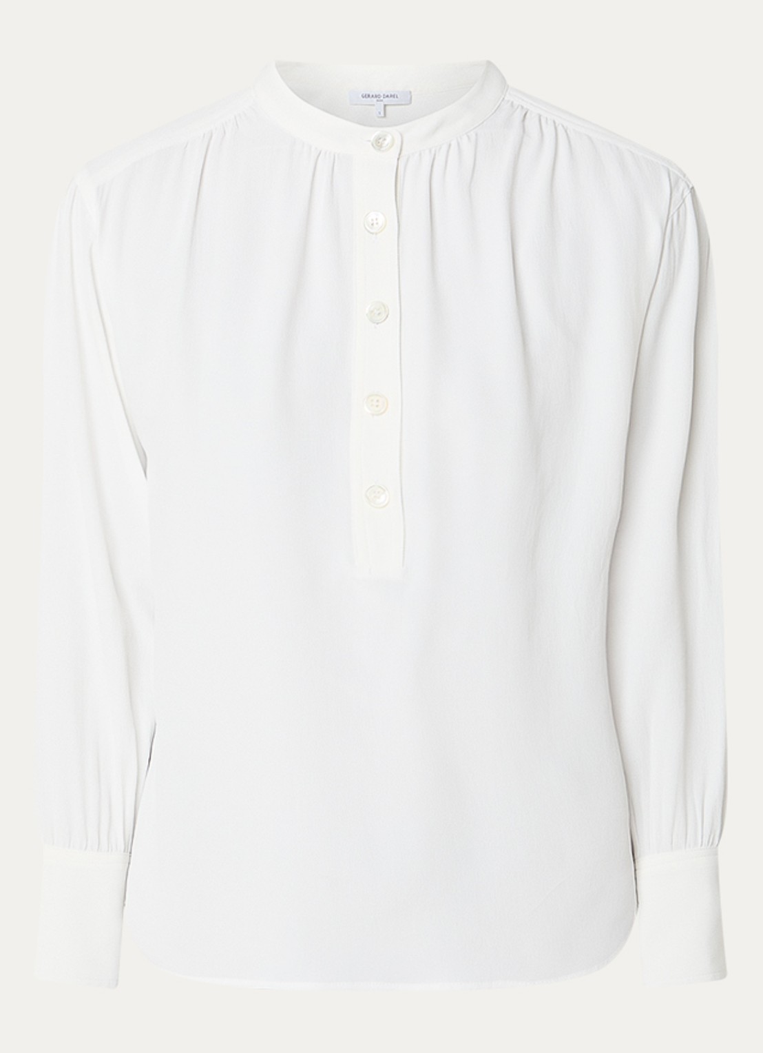 Gerard Darel Cezanne tuniek in zijdeblend - voorkant 2 wit