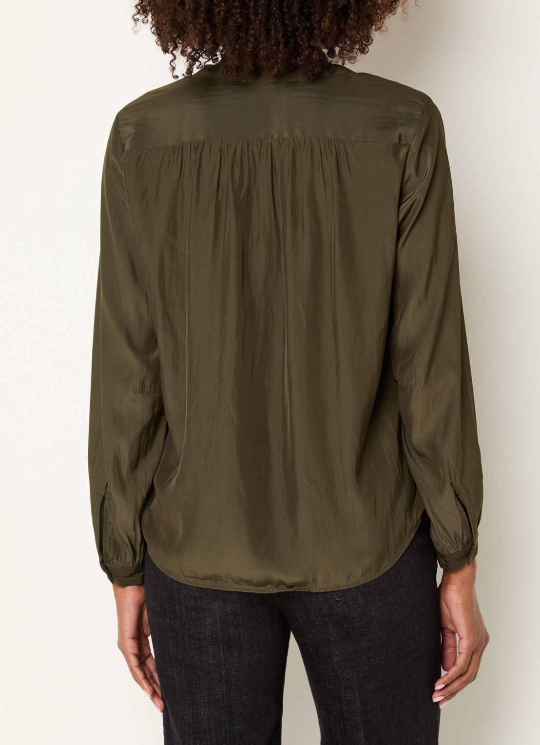 Gerard Darel Cyndie tuniek met ballonmouw - achterkant brons