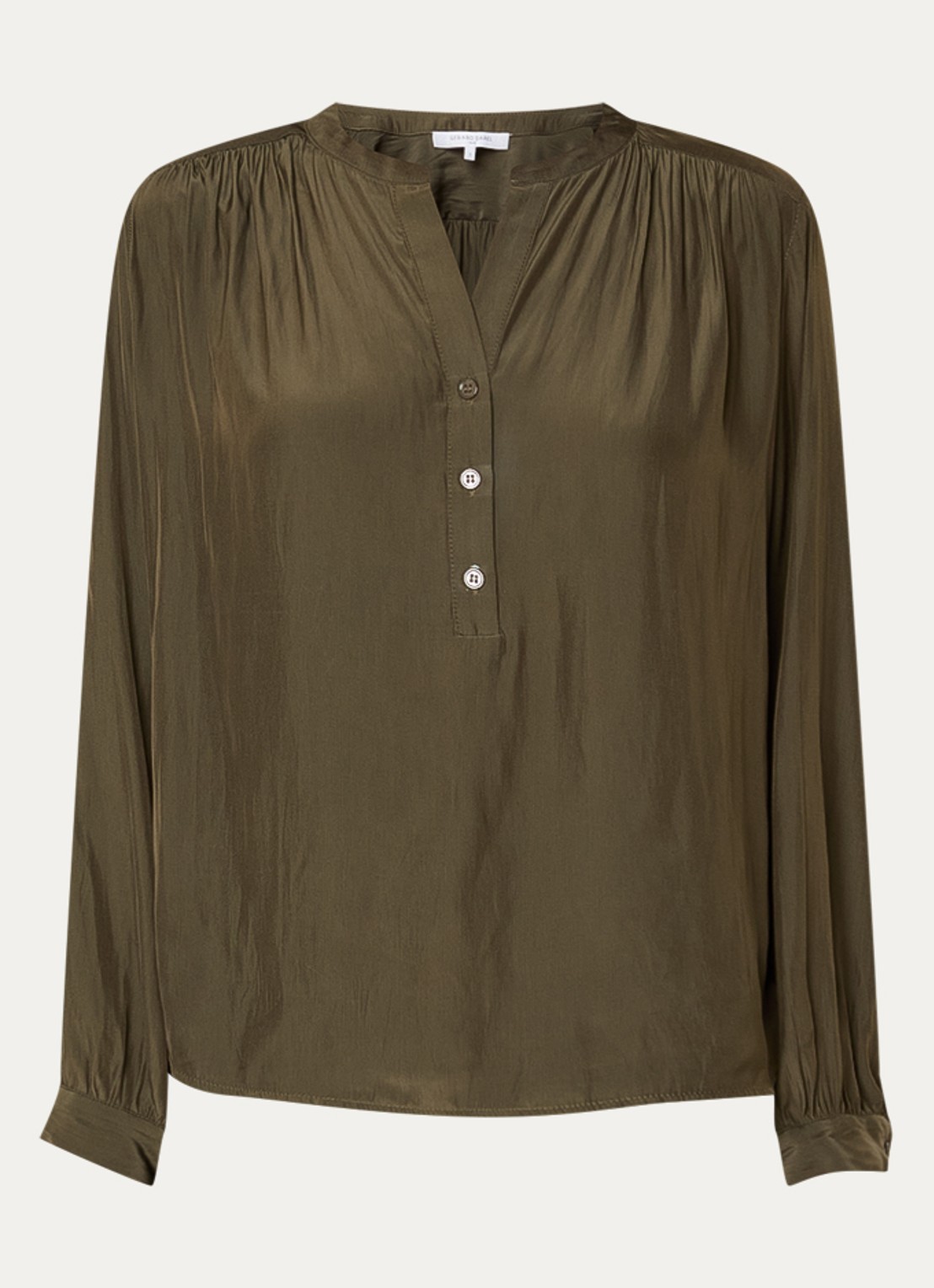 Gerard Darel Cyndie tuniek met ballonmouw - voorkant 2 brons