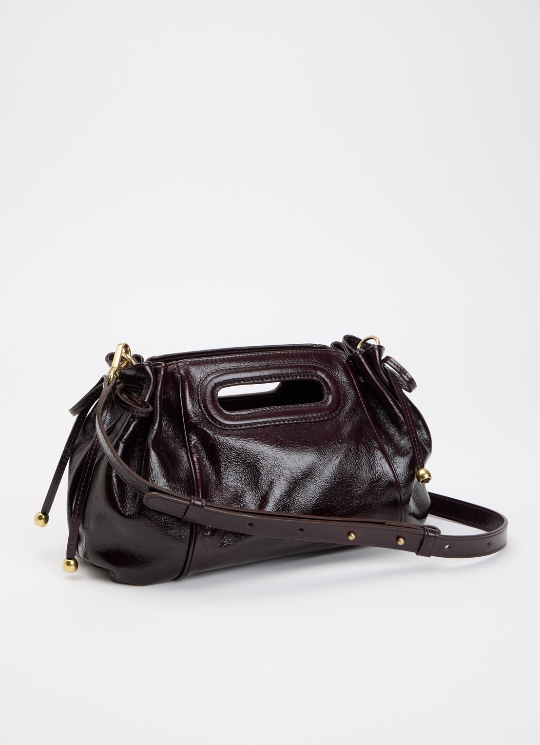 Gerard Darel Dany handtas met afneembare schouderriem - achterkant 5 donkerbruin