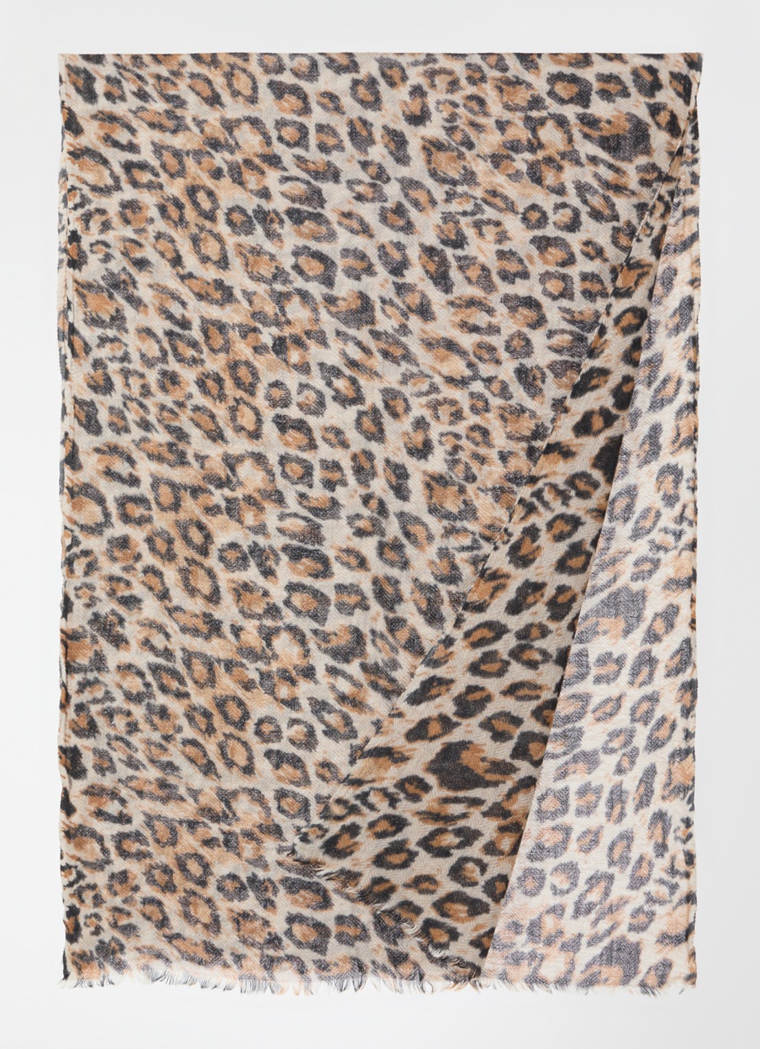 Gerard Darel Dany sjaal in kasjmierblend 185 x 75 cm - detail 2 bruin