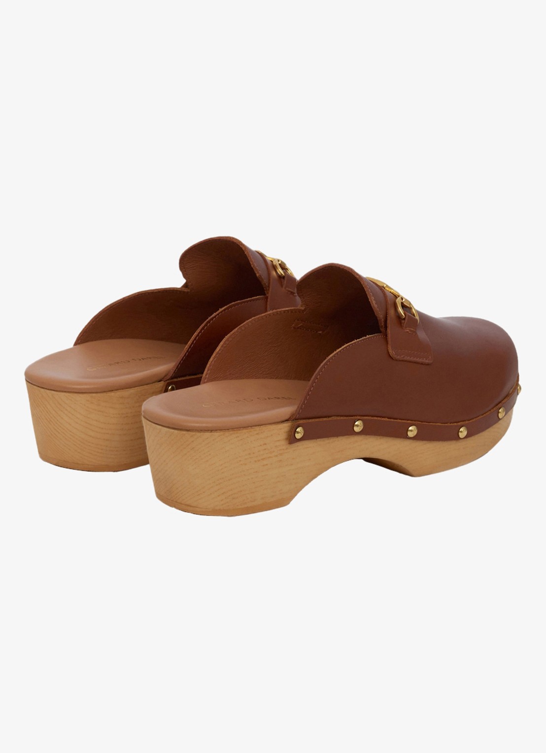 Gerard Darel Elena muiltje van leer - achterkant 4 cognac