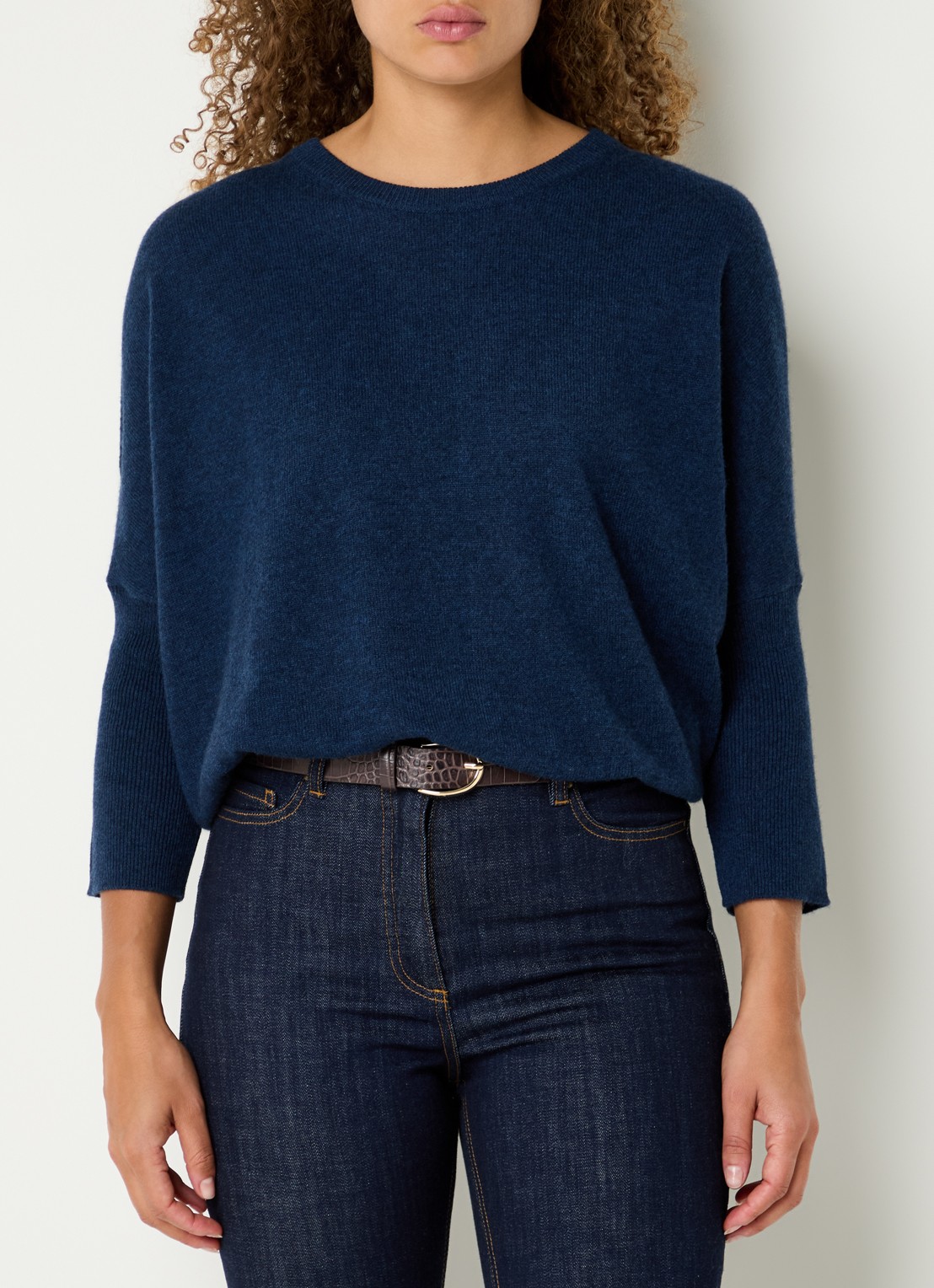 Gerard Darel Erline fijngebreide trui van kasjmier - detail 2 donkerblauw