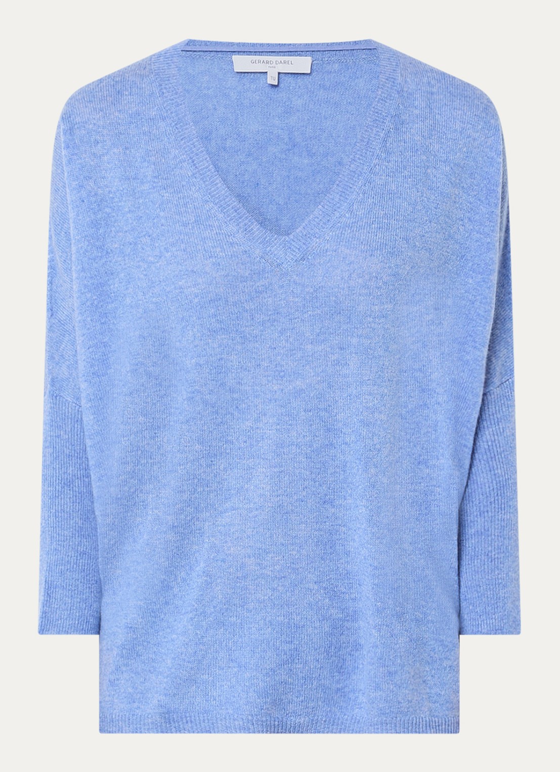 Gerard Darel Fijngebreide pullover van kasjmier - voorkant blauw