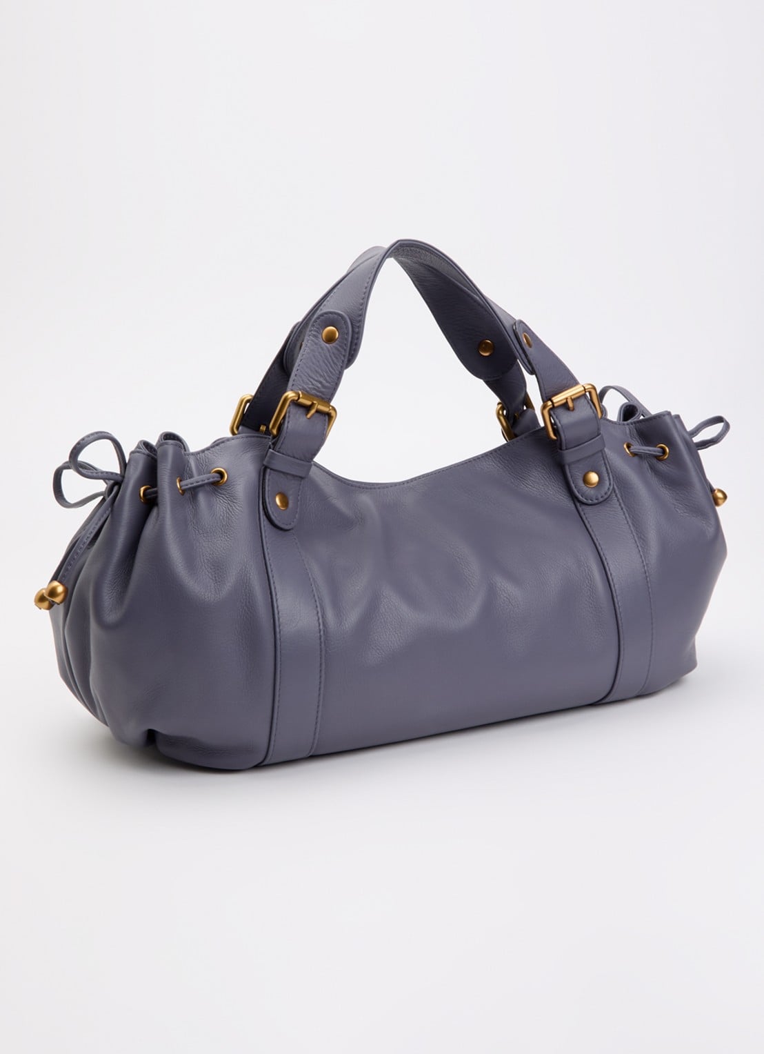 Gerard Darel Germain handtas van leer - achterkant blauw