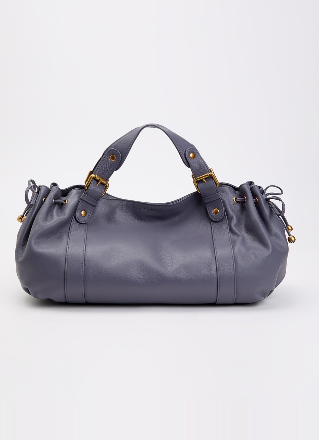 Gerard Darel Germain handtas van leer - voorkant 2 blauw