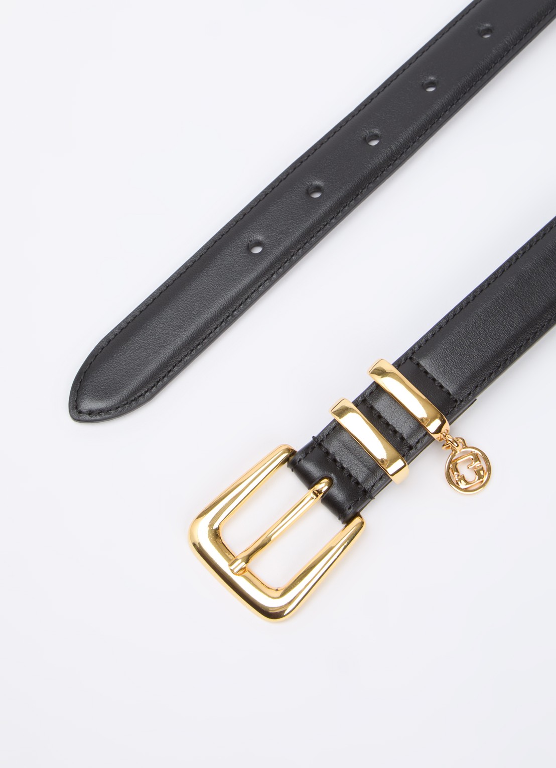 Gerard Darel Giula riem van leer - detail 2 zwart