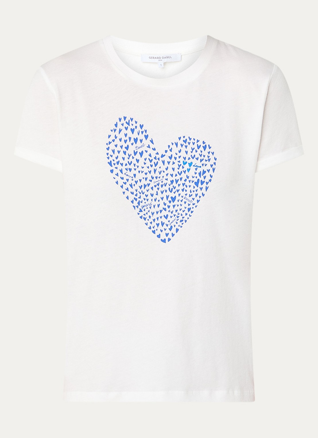 Gerard Darel Gloria T-shirt met print - voorkant gebroken wit