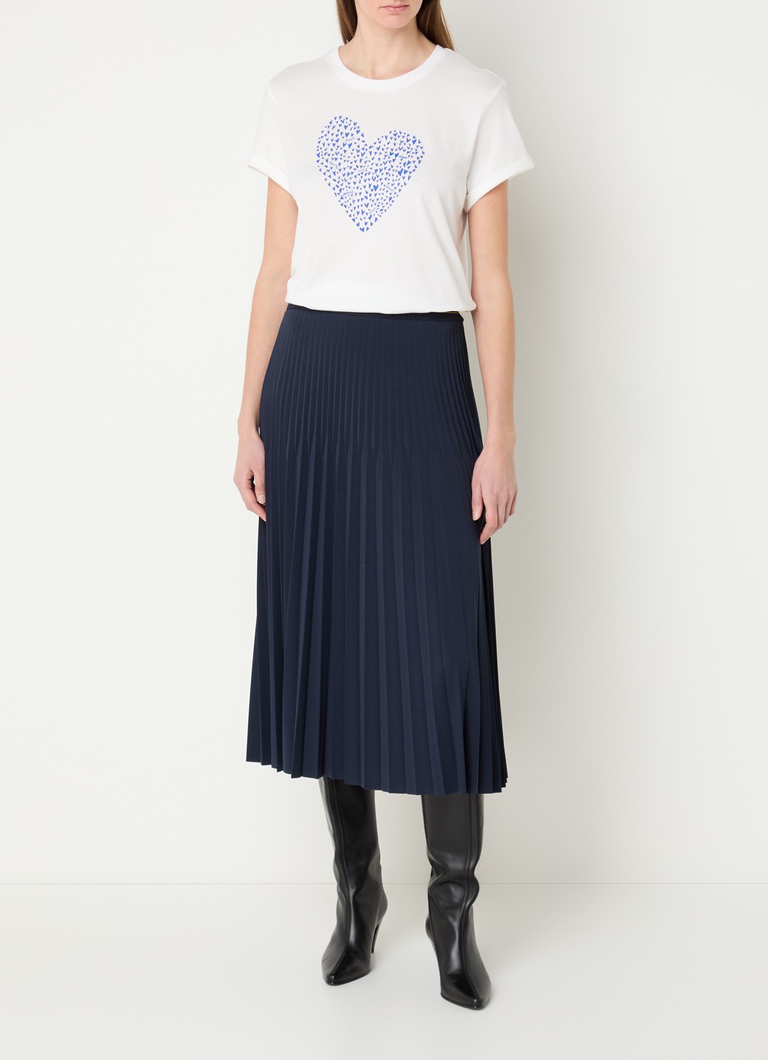 Gerard Darel Gloria T-shirt met print - voorkant 2 gebroken wit