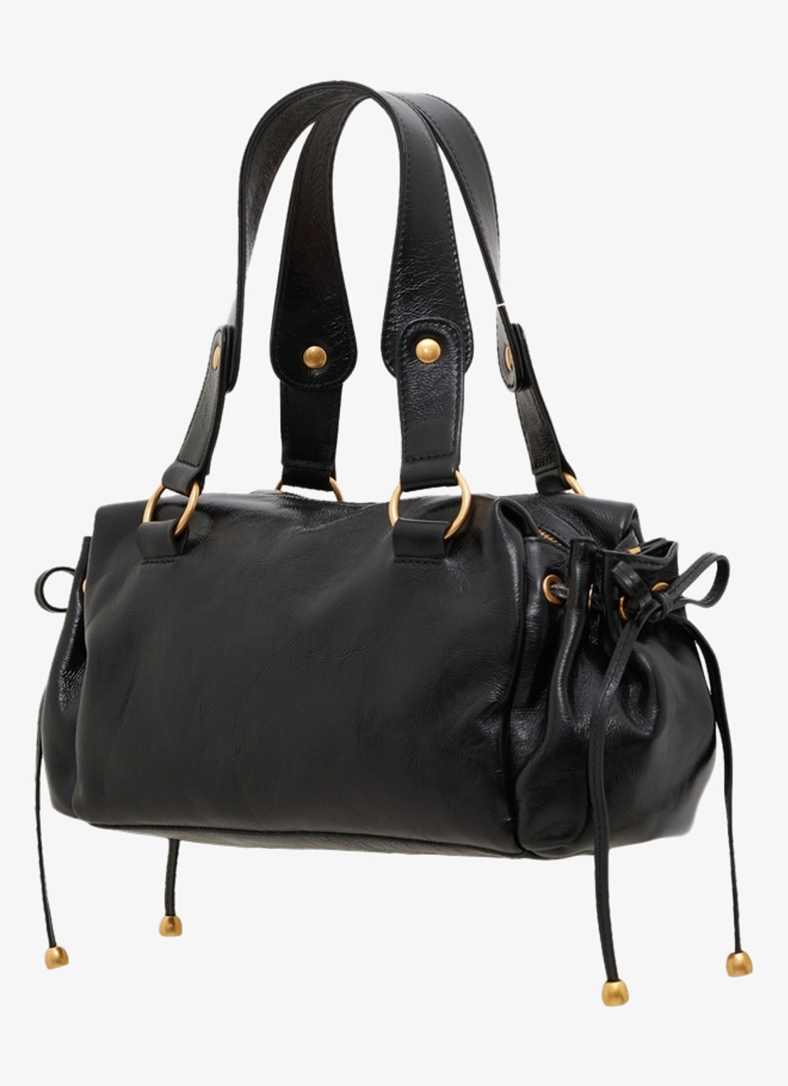 Gerard Darel Grace handtas van leer - detail zwart