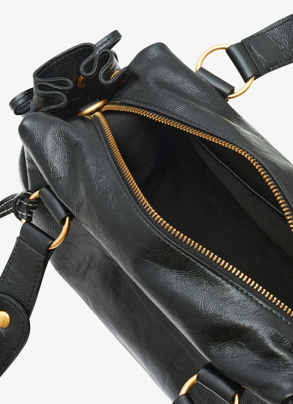Gerard Darel Grace handtas van leer - detail 2 zwart