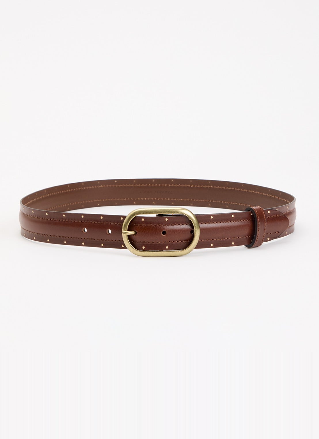 Gerard Darel Honore riem van leer - voorkant bruin