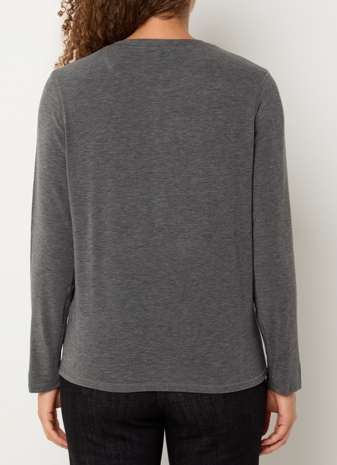 Gerard Darel Hugue longsleeve met gemêleerd dessin - achterkant 4 grijs