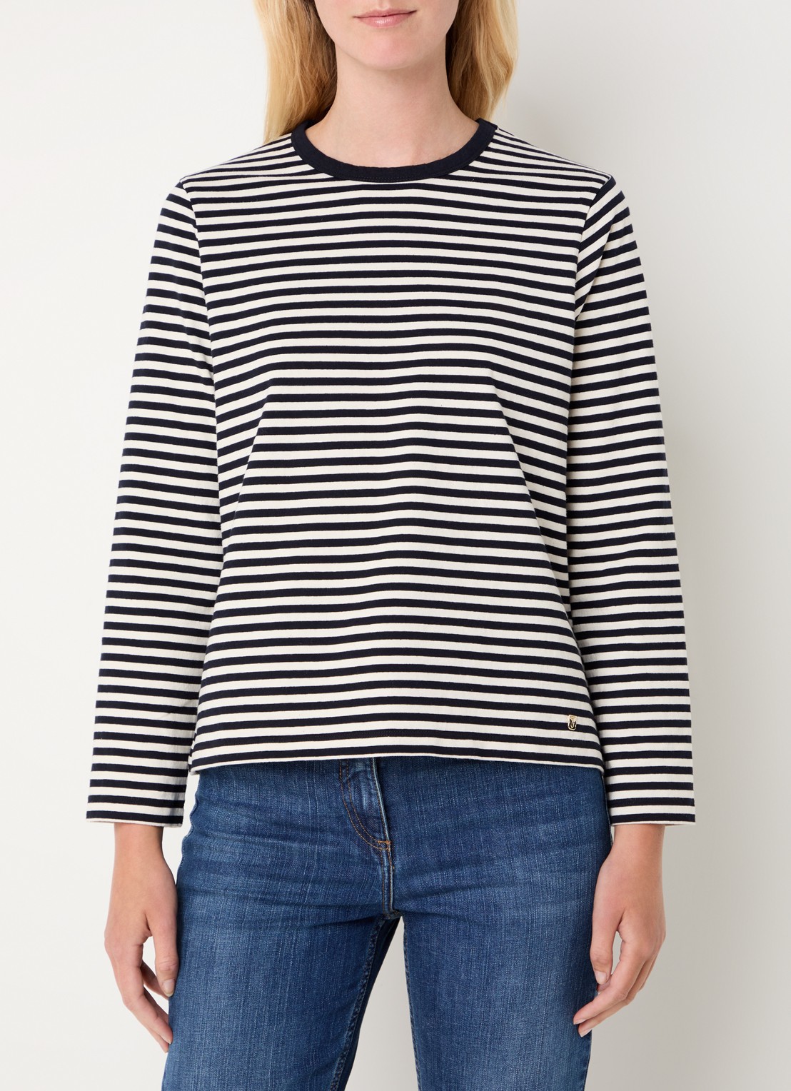 Gerard Darel Hulia longsleeve met streepprint - detail 4 creme