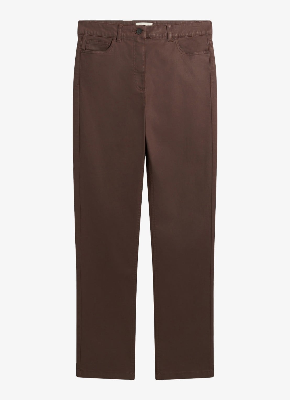 Gerard Darel Ilda high waist slim fit jeans - voorkant 5 bruin