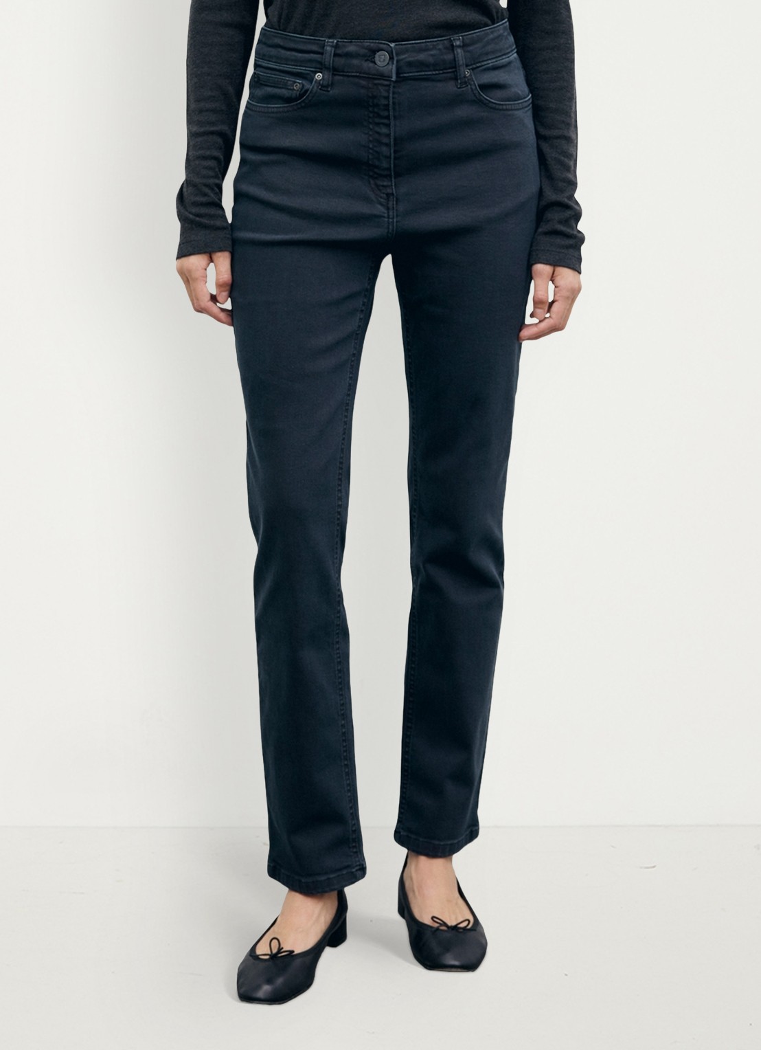 Gerard Darel Irene high waist slim fit jeans - detail zwart