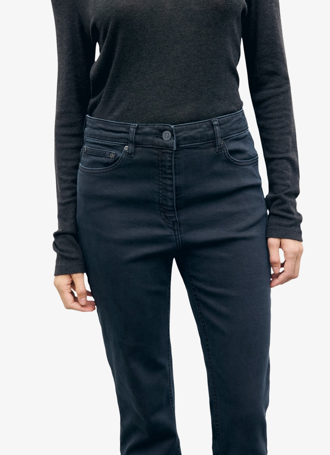 Gerard Darel Irene high waist slim fit jeans - detail 2 zwart
