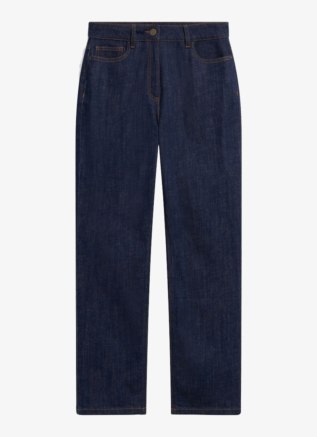 Gerard Darel Iza straight-leg jeans met donkere wassing - voorkant 5 donkerblauw